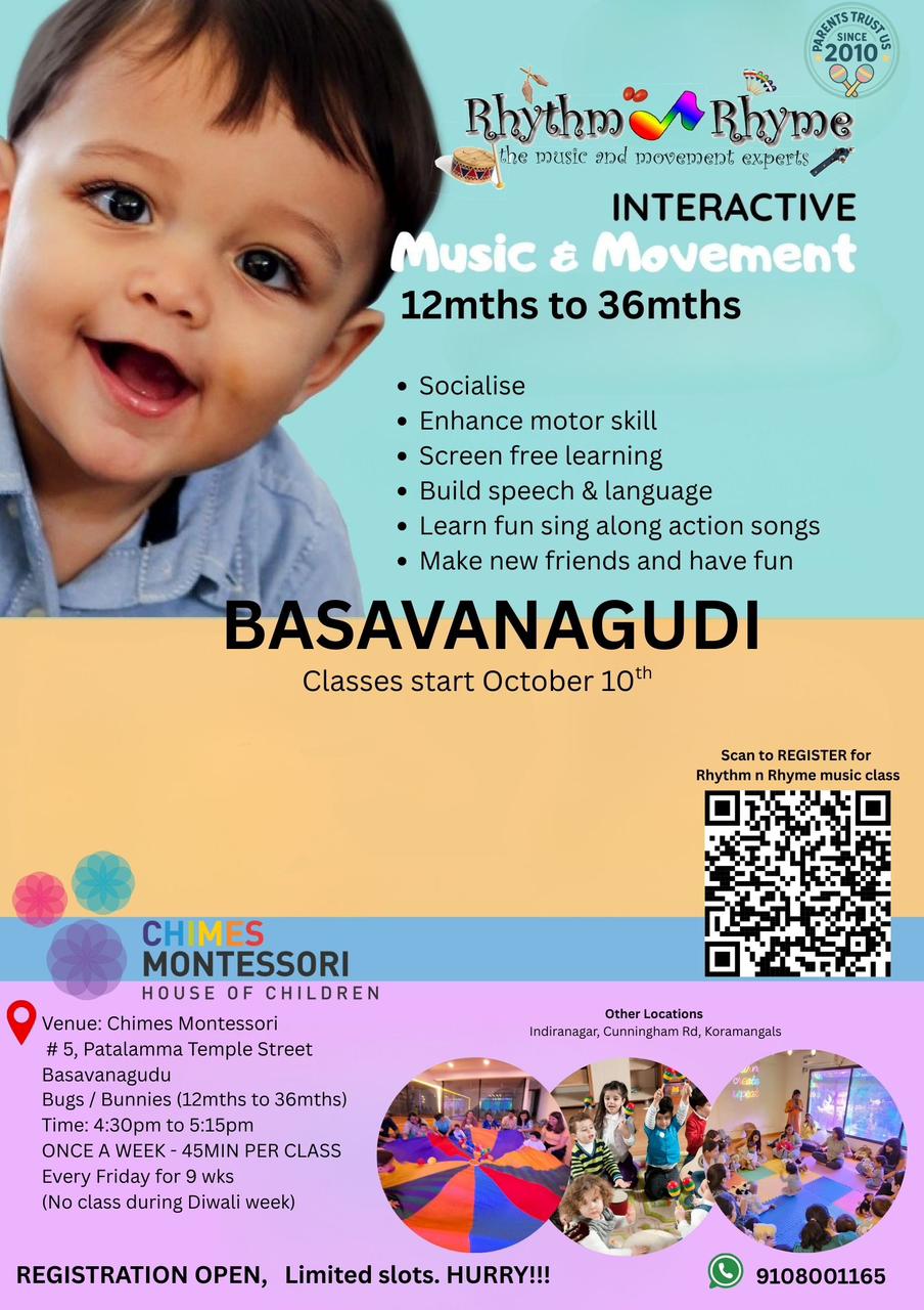 Kids singing and dancing in a Rhythm n Rhyme class