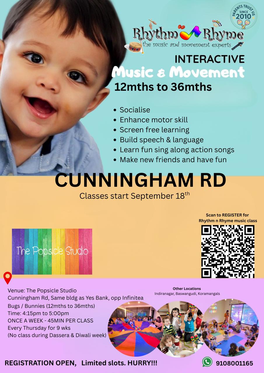 Kids singing and dancing in a Rhythm n Rhyme class