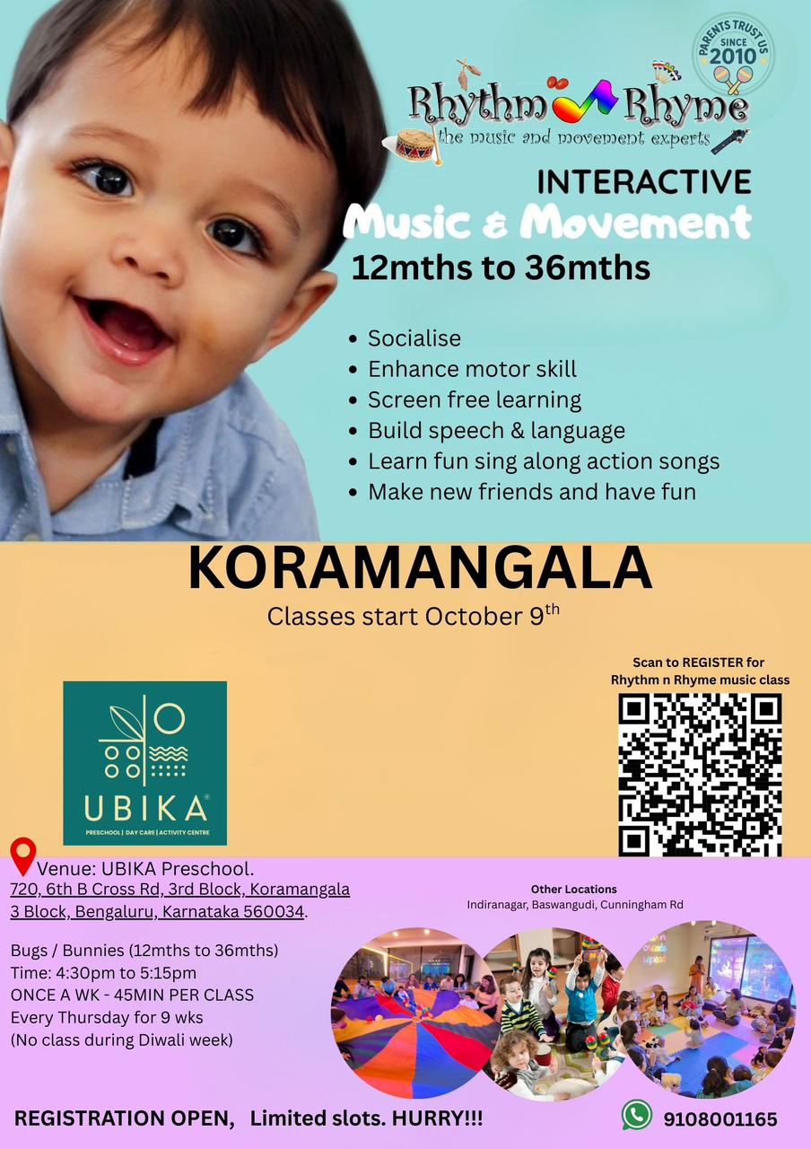 Kids singing and dancing in a Rhythm n Rhyme class