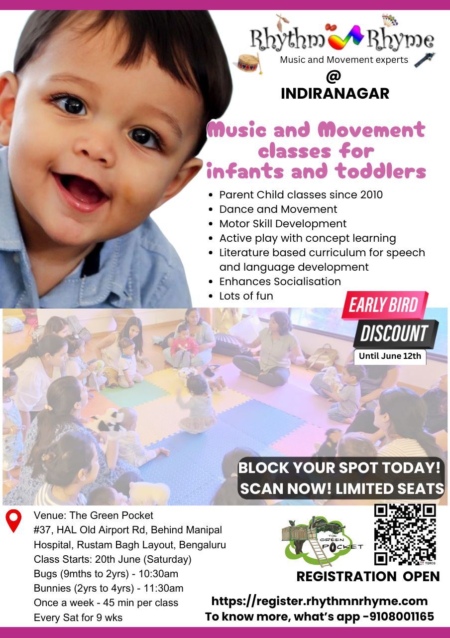 Kids singing and dancing in a Rhythm n Rhyme class