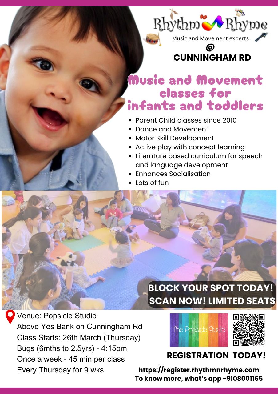 Kids singing and dancing in a Rhythm n Rhyme class